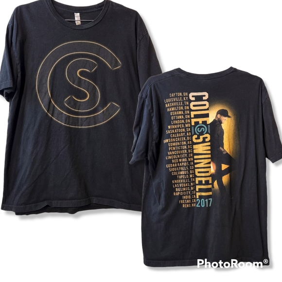 🎶 Cole Swindell Tour 2017 Tee Country Music L 🎤 - Picture 2 of 5